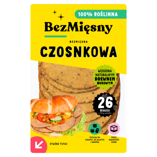 BEZMIĘSNY Bezmięsna szynka czosnkowa