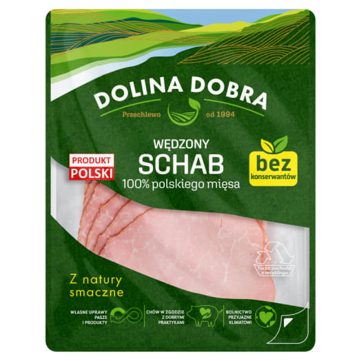 DOLINA DOBRA Wędzony Schab 100% mięsa bez konserwantów
