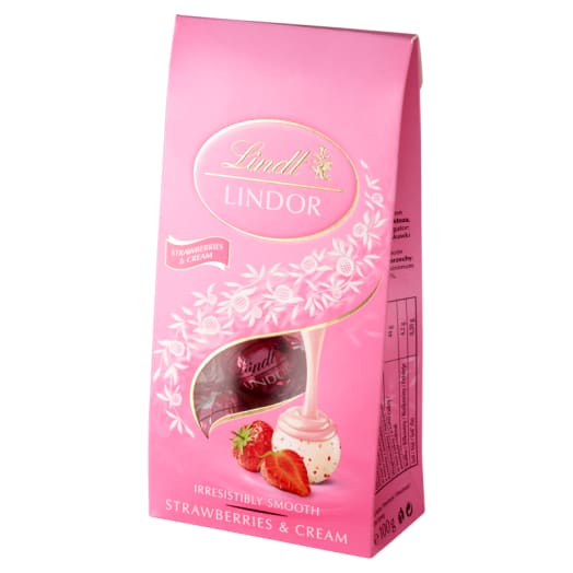 LINDT Lindor Praliny z białej czekolady z śmietankowym nadzieniem