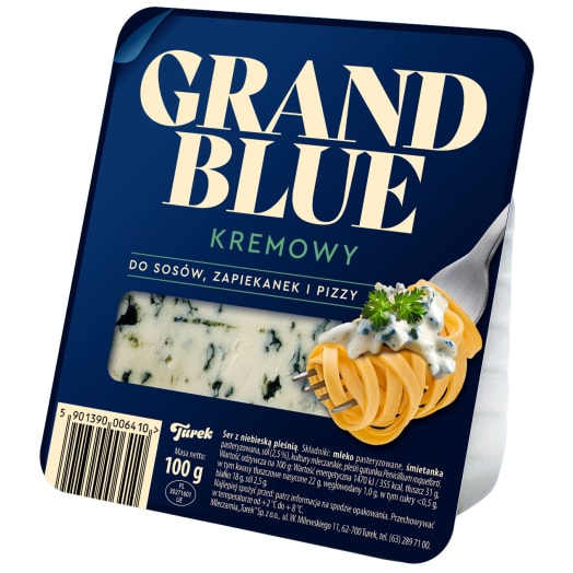 GRAND BLUE Ser z niebieską pleśnią kremowy
