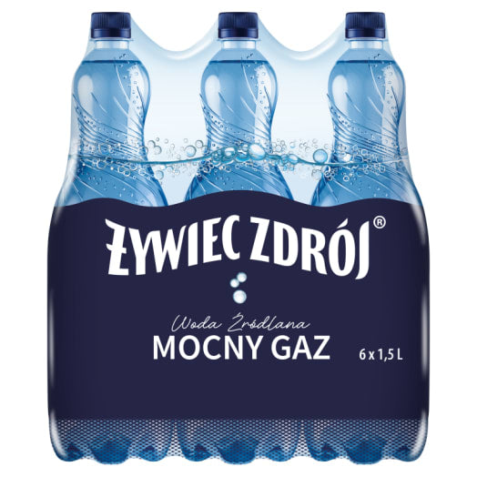 ŻYWIEC ZDRÓJ Mocny Gaz Woda źródlana
